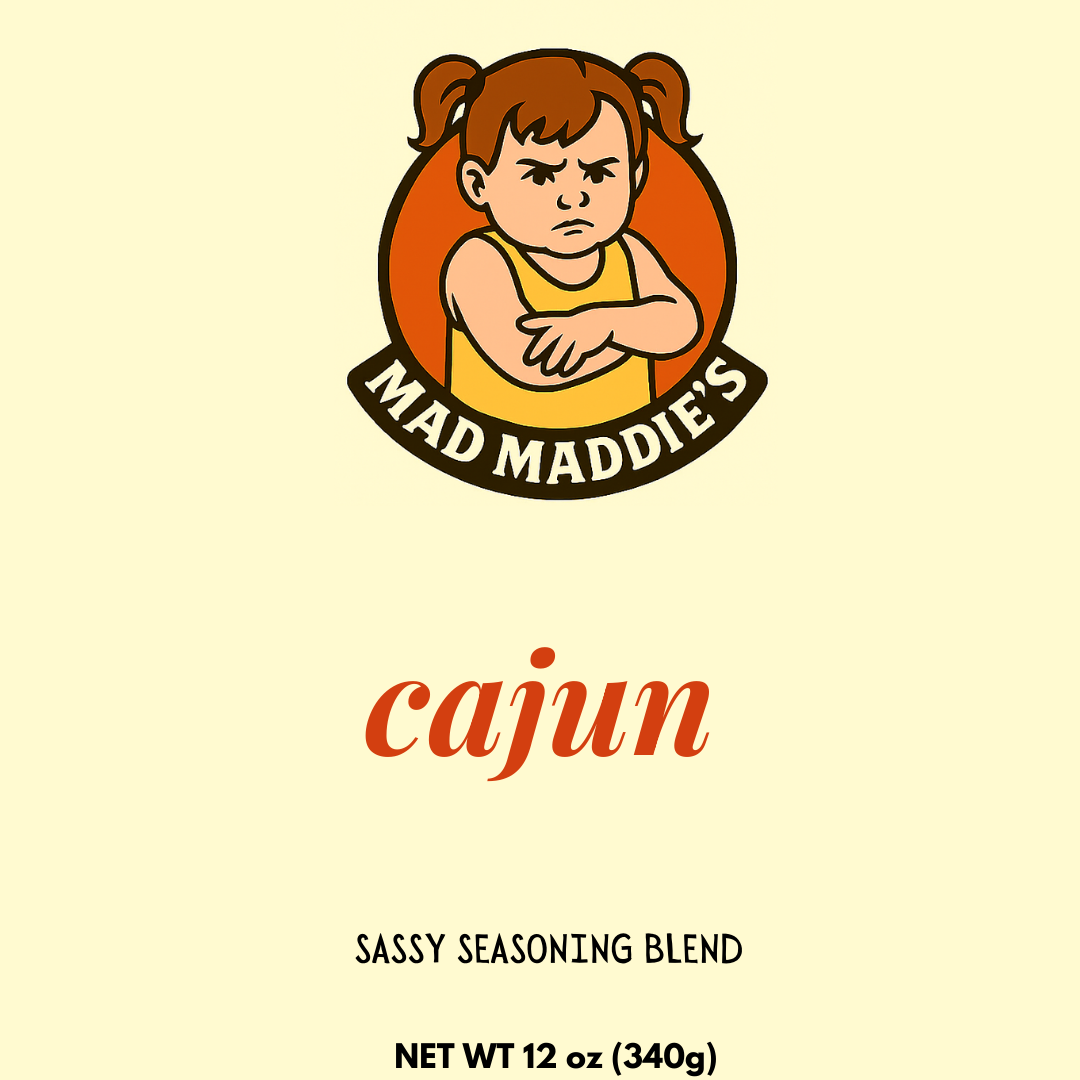 Mad Maddie’s Cajun – Sassy Seasoning Blend - 12oz Bottle