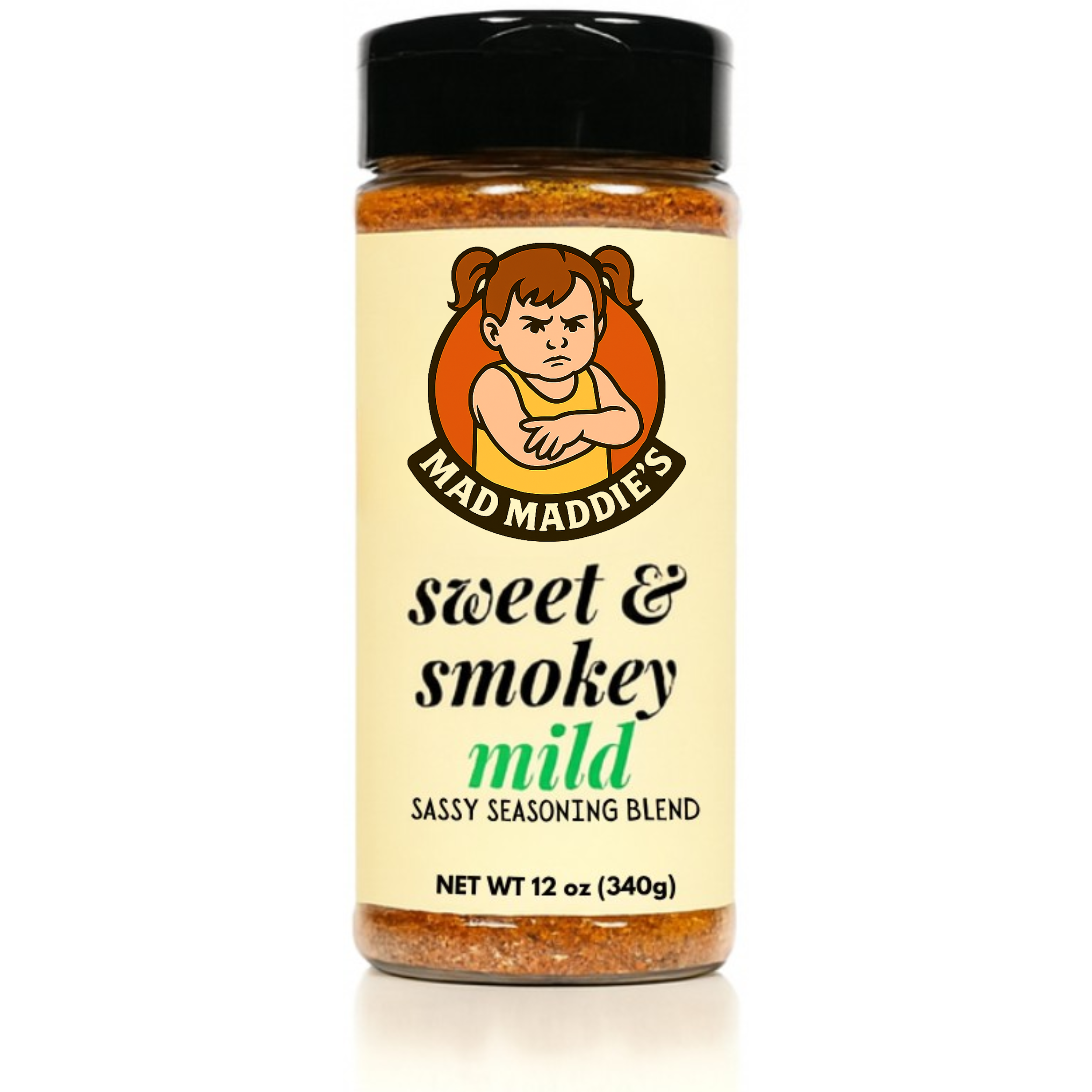 Mad Maddie’s Sweet & Smokey Mild – Sassy Seasoning Blend - 12oz Bottle