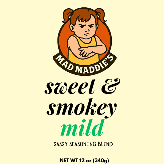 Mad Maddie’s Sweet & Smokey Mild – Sassy Seasoning Blend - 12oz Bottle