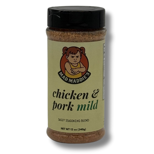 Mad Maddie’s Chicken & Pork Mild – Sassy Seasoning Blend - 12oz Bottle